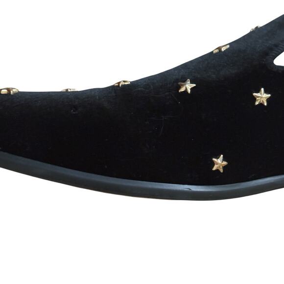 Steve Madden P-Pigiri Black Velvet Star Loafers Size 8 Sold out Style– Flawed - Picture 10 of 14